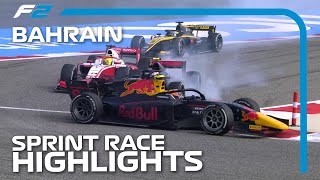 F2 Sprint Race Highlights  2020 Bahrain Grand Prix [upl. by Merrilee25]