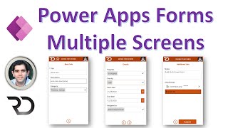 Multiple Screen Form Control in Power Apps [upl. by Alyakim976]