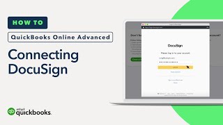 How to connect DocuSign  QuickBooks Online Advanced [upl. by Aleibarg106]