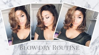 How to Blow Dry ShortCurly Hair  Ashley Bloomfield [upl. by Yanal830]