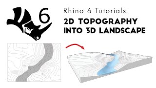 Rhino 6 3D Turning 2D Topography into 3D Landscape [upl. by Aid401]