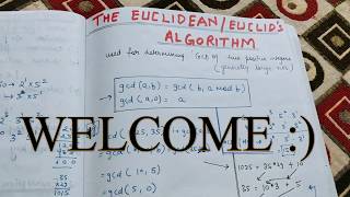 Euclidean Euclids algorithm in Cryptography and network security [upl. by Lladnarc]