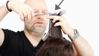 How to Fix an UNEVEN Haircut at Home  TheSalonGuy [upl. by Oratnek468]