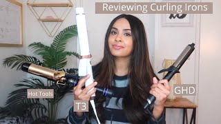 COMPARING CURLING IRONS T3 l GHD l Hot Tools [upl. by Aivatnohs]