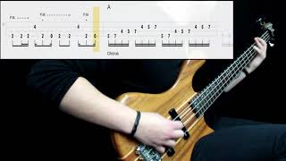 Led Zeppelin  Immigrant Song Bass Cover Play Along Tabs In Video [upl. by Aubin]