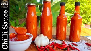 How to make a HOT Chilli sauce  Hot sauce recipe  Buffalo sauce recipe  PeriPeri recipe [upl. by Elay]