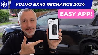 How to use the Volvo EX40 Recharge App [upl. by Neufer]