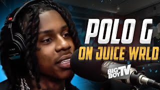 Polo G Says Juice Wrld is the Coldest Artist He Ever Came In Contact With [upl. by Enoob284]