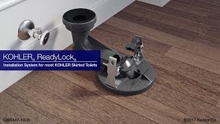 Quick Skirted Toilet Installation KOHLER ReadyLock [upl. by Cox]