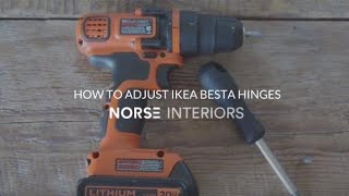 How to Adjust IKEA Besta Hinges [upl. by Anitsihc]