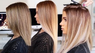 HOW TO APPLY TAPE IN HAIR EXTENSIONS  Step by step tutorial [upl. by Kinghorn348]