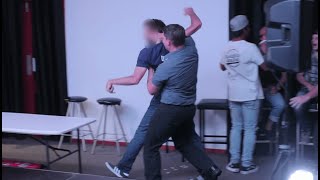 HECKLER THROWS A GLASS AT COMEDIAN  Frenchy Vs The Crowd 4 [upl. by Retloc184]