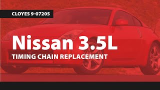 Nissan 35L Timing Chain Replacement Cloyes 90720S [upl. by Neilla958]