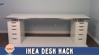 New Home Office Ikea Desk Hack [upl. by Niuq]