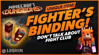 Minecraft Dungeons  FIGHTERS BINDINGS  Unique Item Guide [upl. by Aluin]