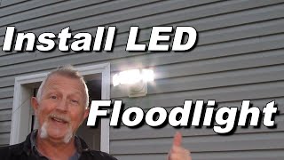 Install LED Floodlight  Simple [upl. by Towill]