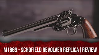 M1869 Schofield Revolver NonFiring  BrassNickel Finish  Review [upl. by Geithner925]