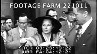 Kefauver Commission  Virginia Hill Testifies 22101107  Footage Farm [upl. by Ttoile]