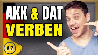 Verben mit Dativ amp Akkusativ  German verbs with accusative amp dative  Grammar explained [upl. by Enyamrahs625]