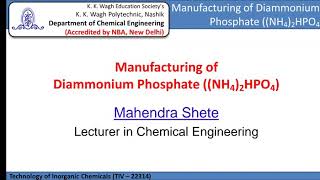 Manufacturing of Ammonium Phosphate MAP amp DAP [upl. by Macilroy546]