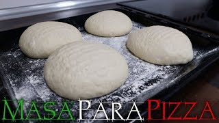 MASA PARA PIZZA ITALIANA  FINA Y CRUJIENTE [upl. by Craner270]