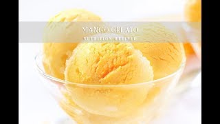 Mango Gelato No Churn Ice Cream  Vegan Paleo [upl. by Anayia]