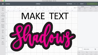 HOW TO ADD SHADOWS AROUND TEXT IN CRICUT DESIGN SPACE  Cricut Design Space Tutorials for Beginners [upl. by Drain]