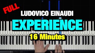 HOW TO PLAY  LUDOVICO EINAUDI  EXPERIENCE PIANO TUTORIAL LESSON [upl. by Combs]