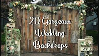 20 Wedding Backdrop Ideas [upl. by Ariad]