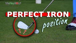 How to set your iron on the ground at address  Golf tip [upl. by Yllop718]