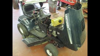 Sears Riding Mower Steering Gear Repair [upl. by Heringer752]