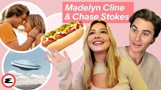 Outer Banks Stars Maddie Cline amp Chase Stokes on PDA Hot Dogs and UFOs  In or Out  Esquire [upl. by Jahdai342]