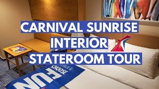 Carnival SUNRISE Interior Stateroom Carnival Cruise Cabin Tour 3107 [upl. by Inittirb471]