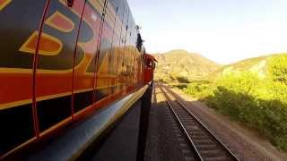 BNSF Special trains eye view at Cajon Pass [upl. by Eiuqnom]