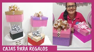 CÓMO HACER CAJAS PARA REGALO PASO A PASO Casa Carmelo [upl. by Arria666]