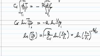 Reversible Adiabatic Compression of Ideal Gas [upl. by Favian]