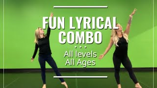 FUN BASIC LYRICAL COMBO  DANCE TUTORIAL  ALL AGES [upl. by Nwahsal]