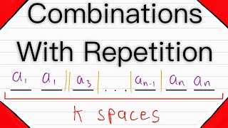 Combinations with Repetition  Combinatorics [upl. by Meneau]