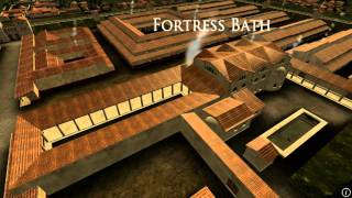 Animation of ancient Roman Fort in Caerleon Wales [upl. by Yllatan]