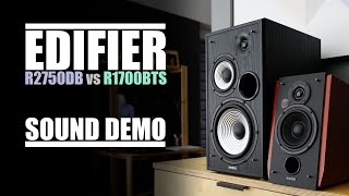 Edifier R2750DB vs Edifier R1700BTs  Sound Demo [upl. by Voletta]