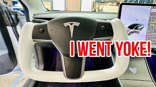 Tesla Model 3Y Yoke Steering Wheel Conversion [upl. by Peck]