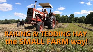 the basics of raking amp tedding hay [upl. by Ydassac91]