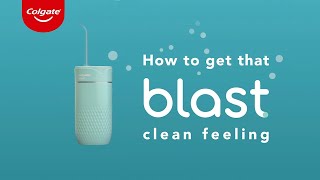 How to Use the Colgate® Blast Water Flosser [upl. by Day]