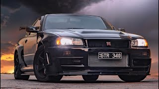 R34 GTR Titanium single turbo NSFW sounds [upl. by Eecyak567]