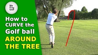 How to curve the golf ball around a tree  from right to left [upl. by Sire]