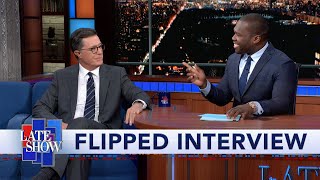 Flipped 50 Cent Interviews Stephen Colbert [upl. by Staley]