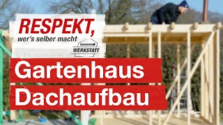 Gartenhaus Dach selber bauen  toom Werkstatt [upl. by Rianna]