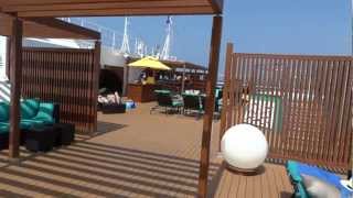 Carnival Breeze Adult Only Serenity Deck Tour [upl. by Affer]