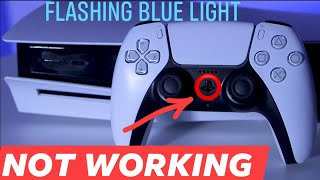 How to fix PS5 Dualsense Controller NOT WORKING  Flashing Blue Lights Won’t Connect [upl. by Alesig]