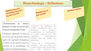 Introduction à la biotechnologie [upl. by Heyra]